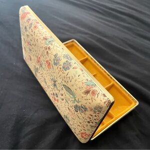 Vintage Floral Travel Jewelry Case Clutch